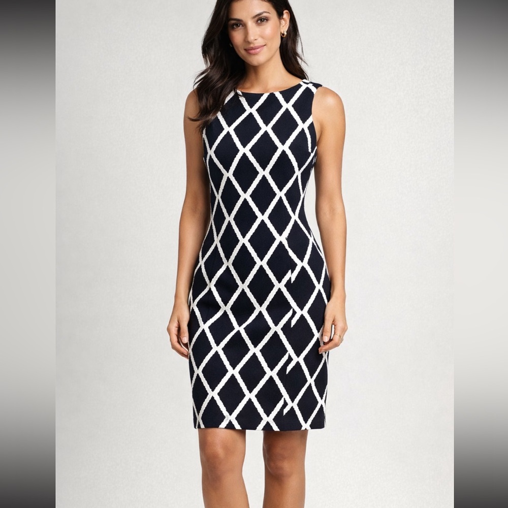 Dress, black and white